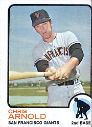 1973 Topps Baseball Cards      584     Chris Arnold